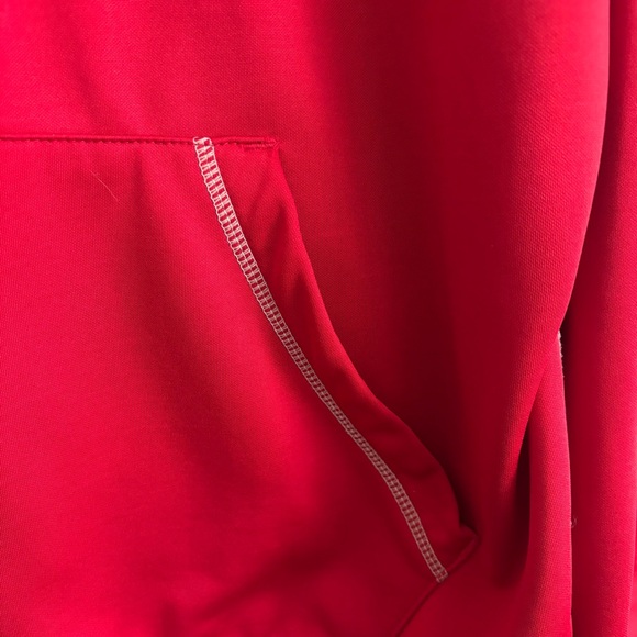 Antigua Atlanta Falcons Red Nylon/Fleece Lined Hooded Zip-Up, Size XL - Picture 2 of 10